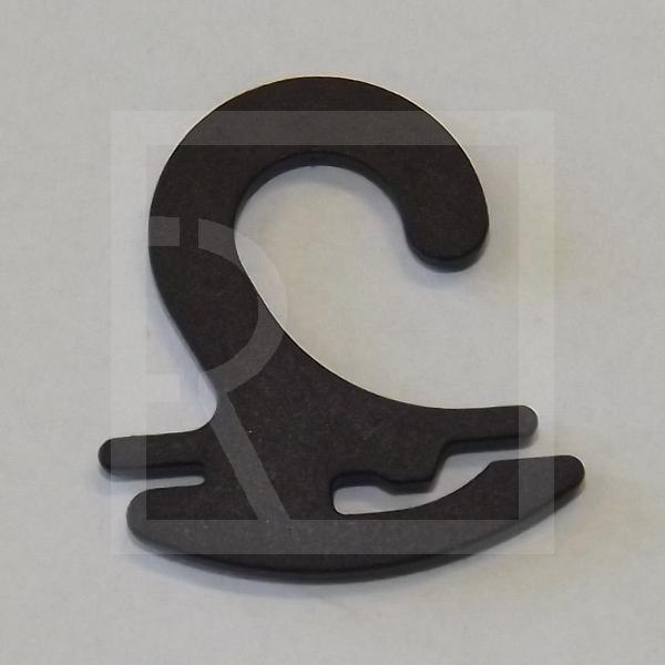 Ponožkové háčky PH14 ve tvaru lodička (zásuvné) v černé barvě (délka 28 mm, 5000 ks) - detailní foto 1048