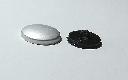 Detail informations of Decorative buttons NORMAL (alu -plastic, 1000 pc., black) size from 18 to 60