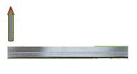 Saw, belt knives 4250 x 10 x 0.45 - normal, one side edge - main photo 530